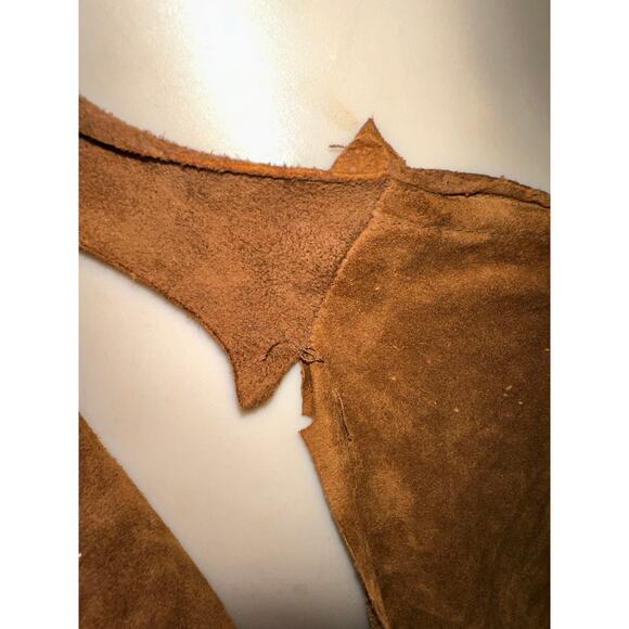 VINTAGE RALPH LAUREN SUPPLE LAMB SUEDE WRAP SKIRT - Picture 6 of 6